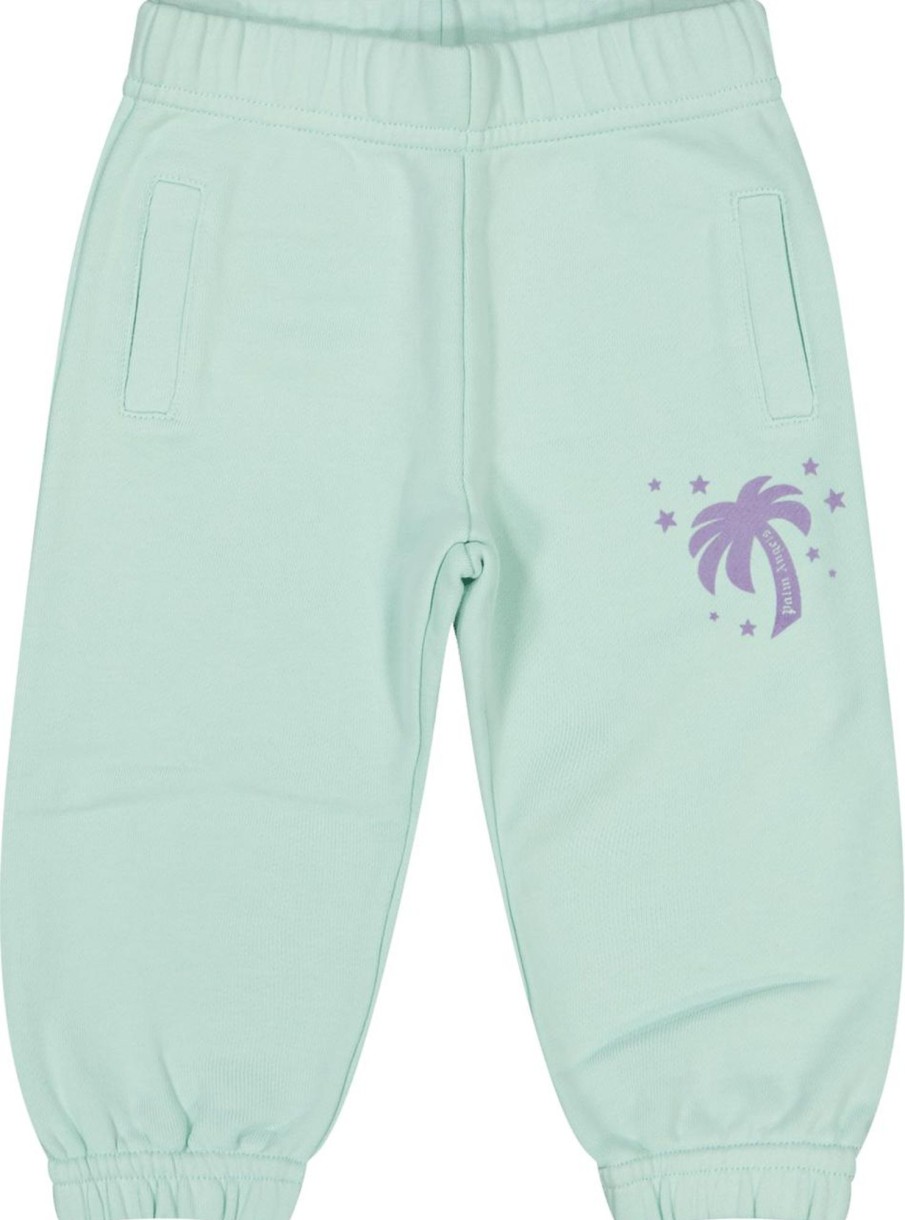 Kids Palm Angels Broeken | Palm Angels Palm Angels Baby Meisjes Broekje Mint Groen