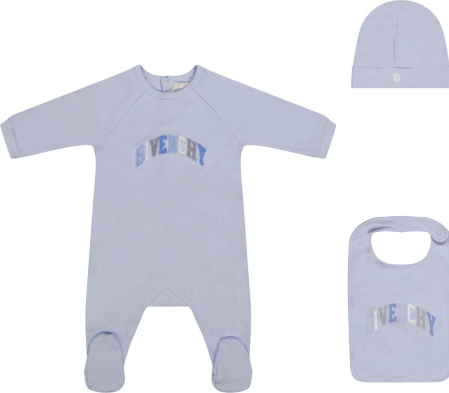 Kids Givenchy Sets | Givenchy Givenchy Unisex Boxpakje Licht Blauw Blauw