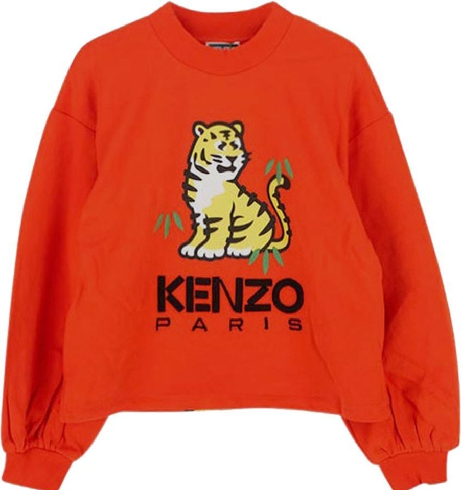 Kids Kenzo Truien | Kenzo Tiger Sweatshirt Oranje