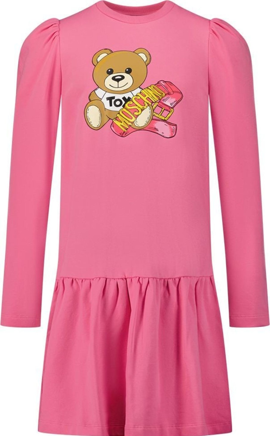 Kids Moschino Jurken | Moschino Moschino Hdv0Dl Lda16 Kinderjurk Fuchsia Roze