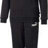 Kids Puma Sets | Puma Track Suit Kid No 1 Logo Sweat Suit 670885.51 Zwart