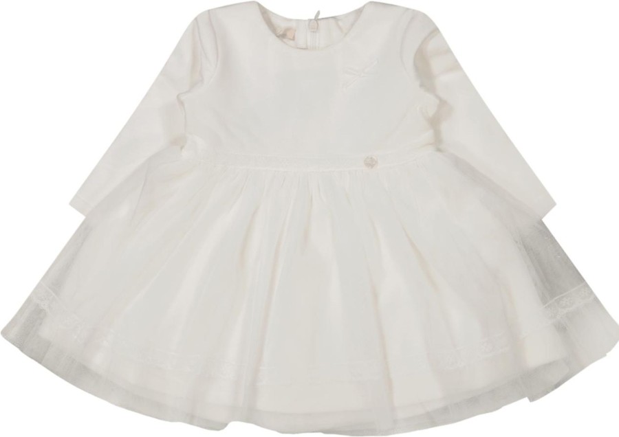 Kids Liu Jo Jurken | Liu Jo Liu Jo Baby Meisjes Jurkje Off White Wit