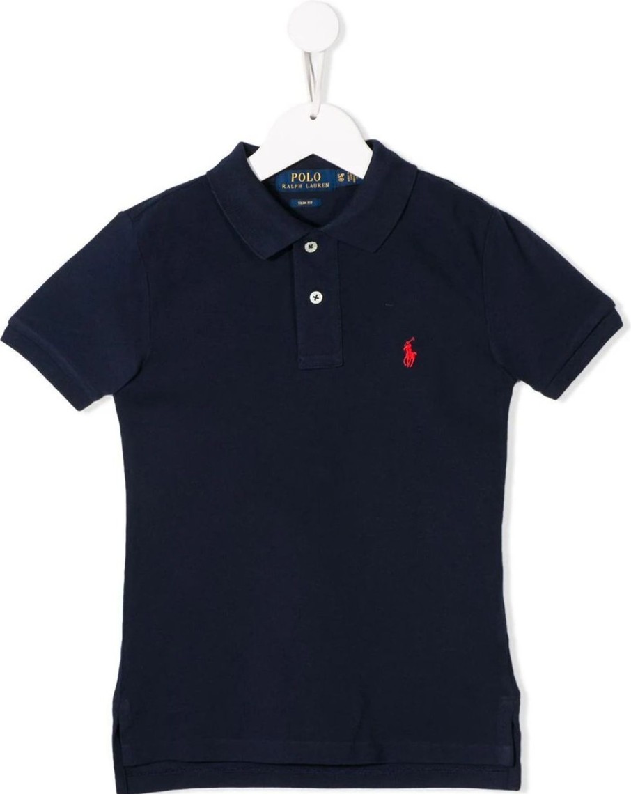 Kids Ralph Lauren T-Shirts | Ralph Lauren Fit Top Knit Darkblue (Navy) Blauw