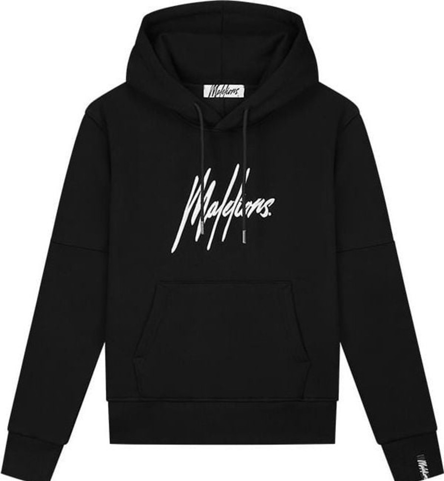 Dames Malelions | Malelions Women Essentials Hoodie - Black Zwart