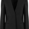 Dames Givenchy | Givenchy Givenchy Collarless Blazer Zwart