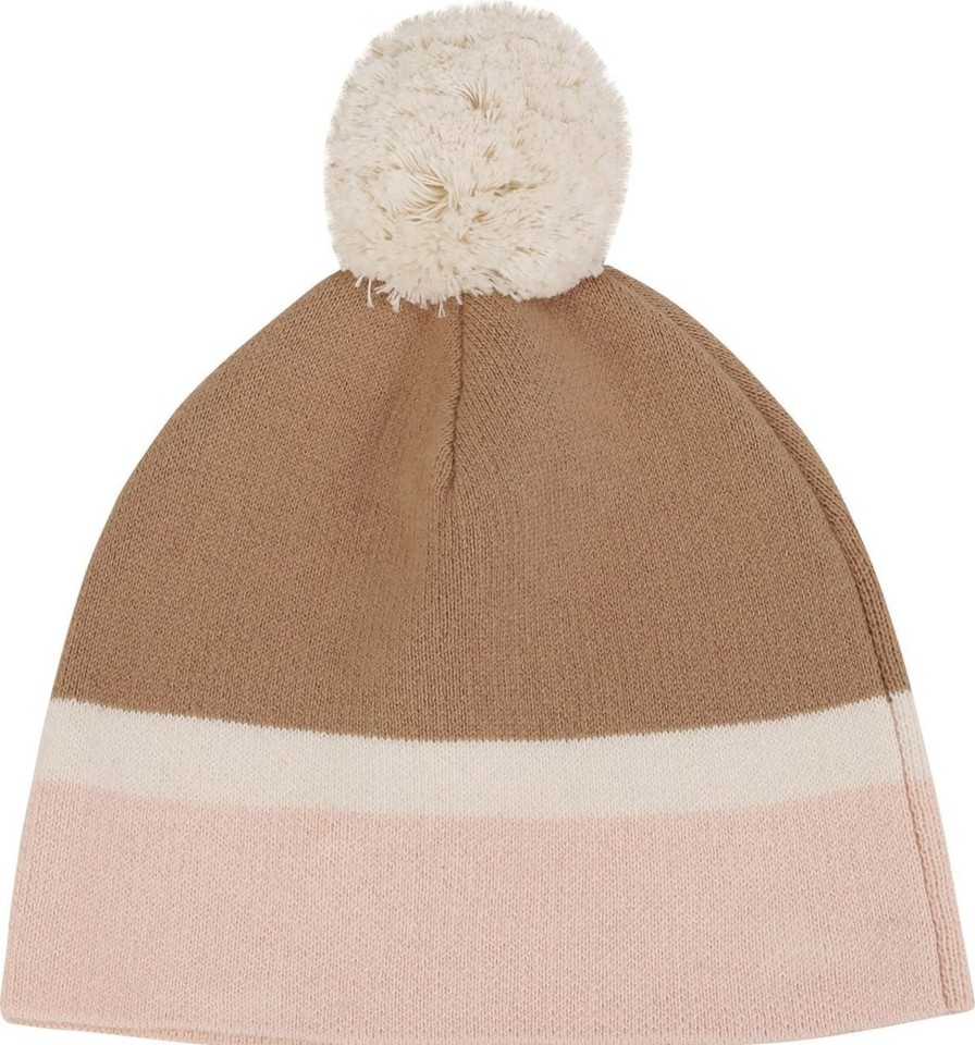 Kids Chloé Mutsen & Petten | Chloe Muts Beige Roze Beige