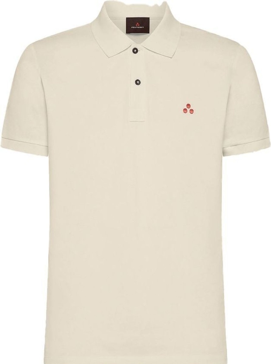 Heren Peuterey | Peuterey Zeno Fw Polo Oat Flake Beige