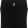 Dames J.W. Anderson | J.W. Anderson Anchor Embroidery Tank Top Black Zwart