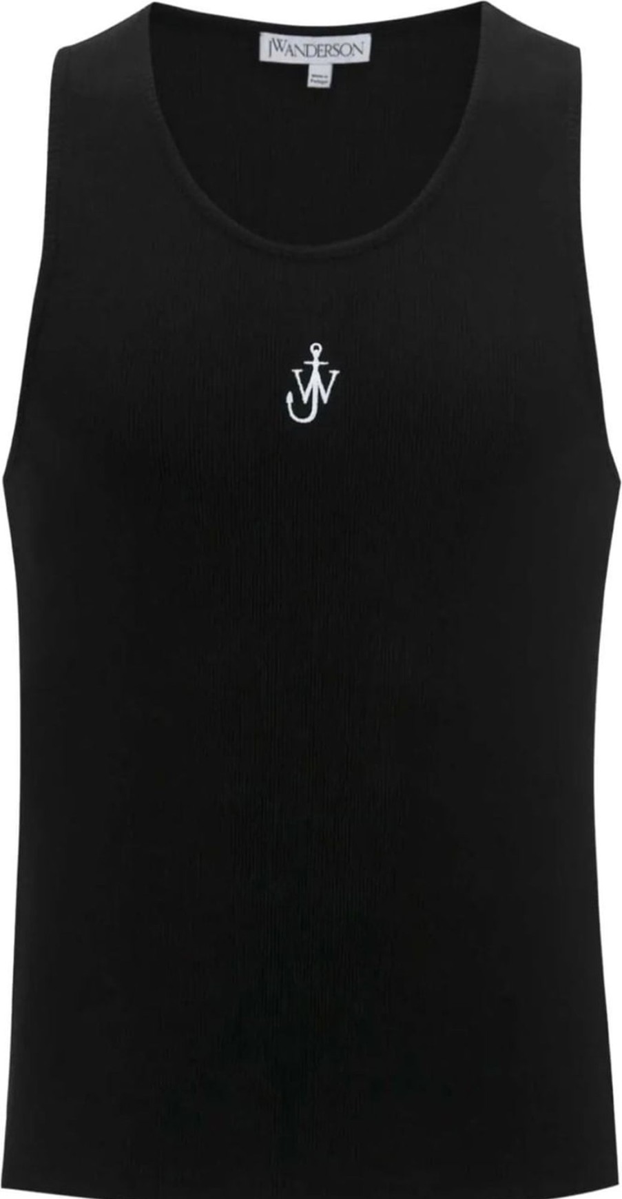 Dames J.W. Anderson | J.W. Anderson Anchor Embroidery Tank Top Black Zwart