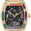 Heren Philipp Plein | Philipp Plein Pwbaa1623 The $Keleton Automatisch Horloge 44 Mm Zwart