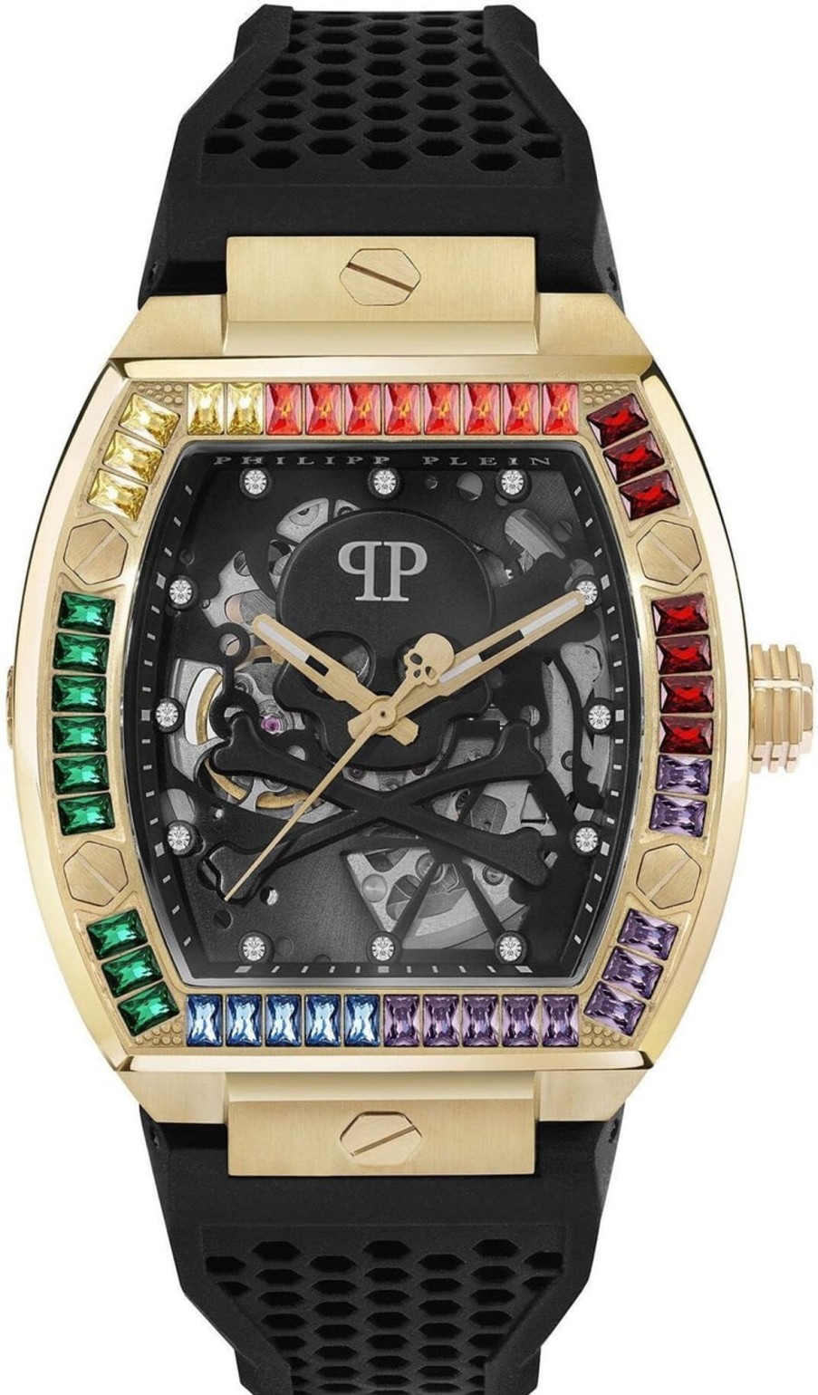 Heren Philipp Plein | Philipp Plein Pwbaa1623 The $Keleton Automatisch Horloge 44 Mm Zwart