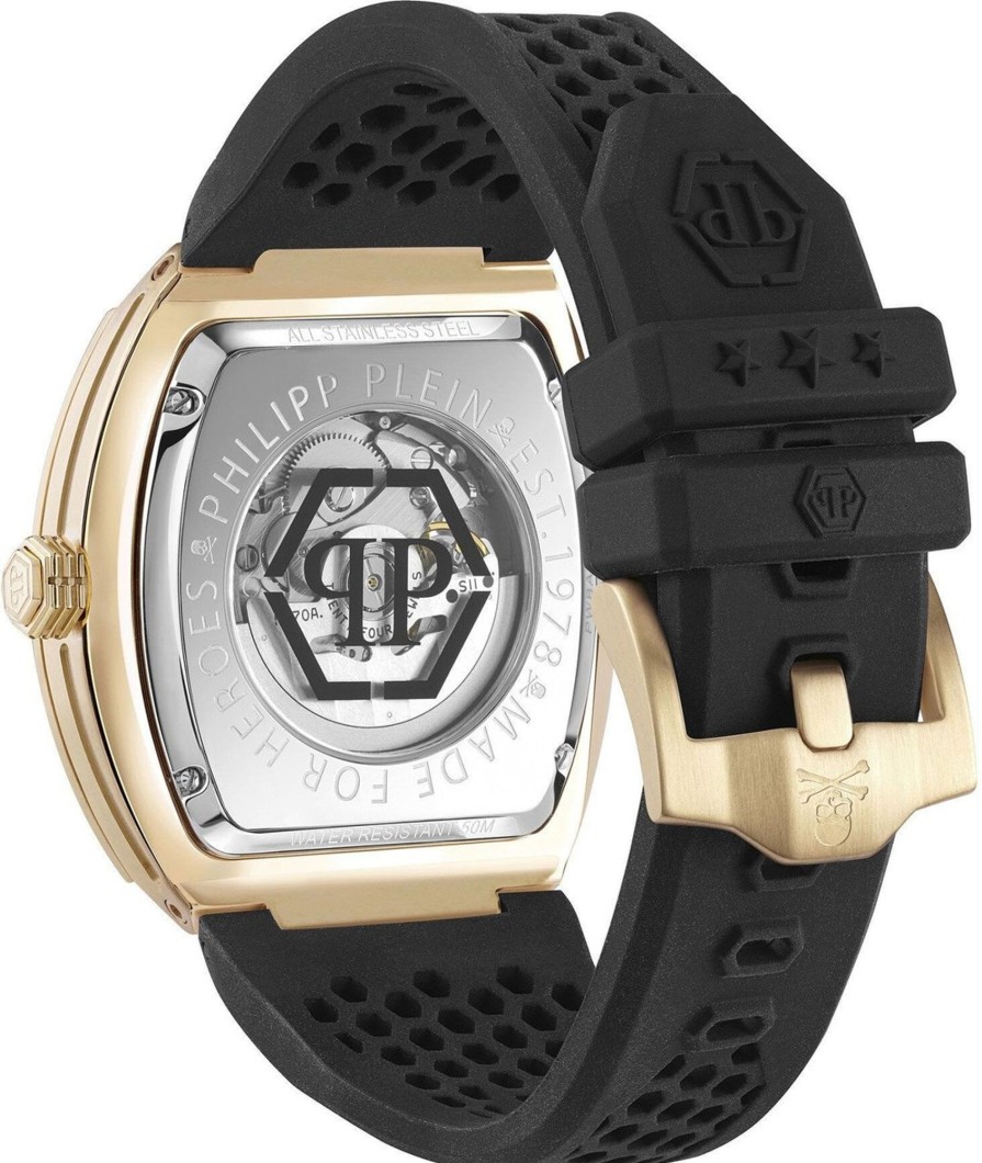 Heren Philipp Plein | Philipp Plein Pwbaa1623 The $Keleton Automatisch Horloge 44 Mm Zwart