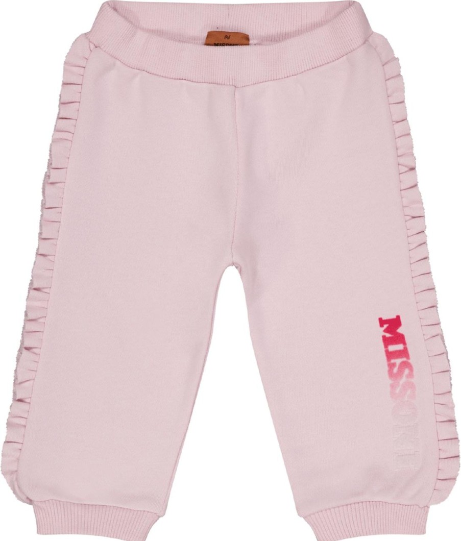 Kids Missoni Broeken | Missoni Missoni Baby Meisjes Broek Licht Roze Roze