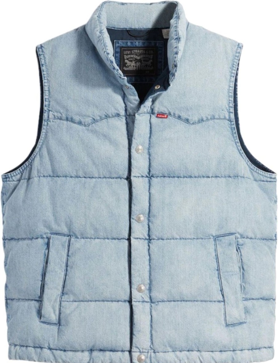 Heren Levi's | Levi'S Gilet Man Levi'S® Red Western Super Puffer Vst A5634-0000 Blauw