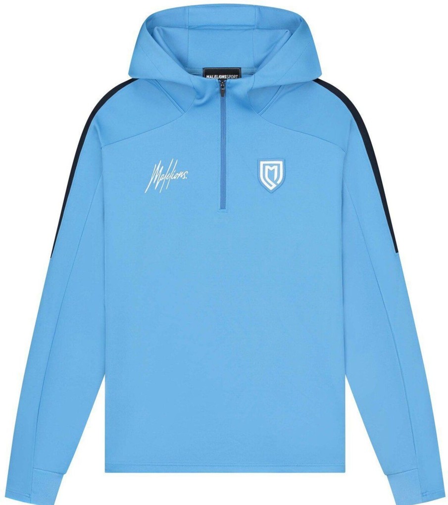 Heren Malelions | Malelions Sport Fielder Hoodie - Blue/Navy Blauw