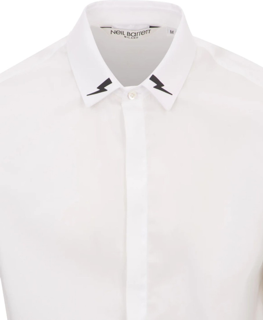 Heren Neil Barrett | Neil Barrett Shirts White Wit