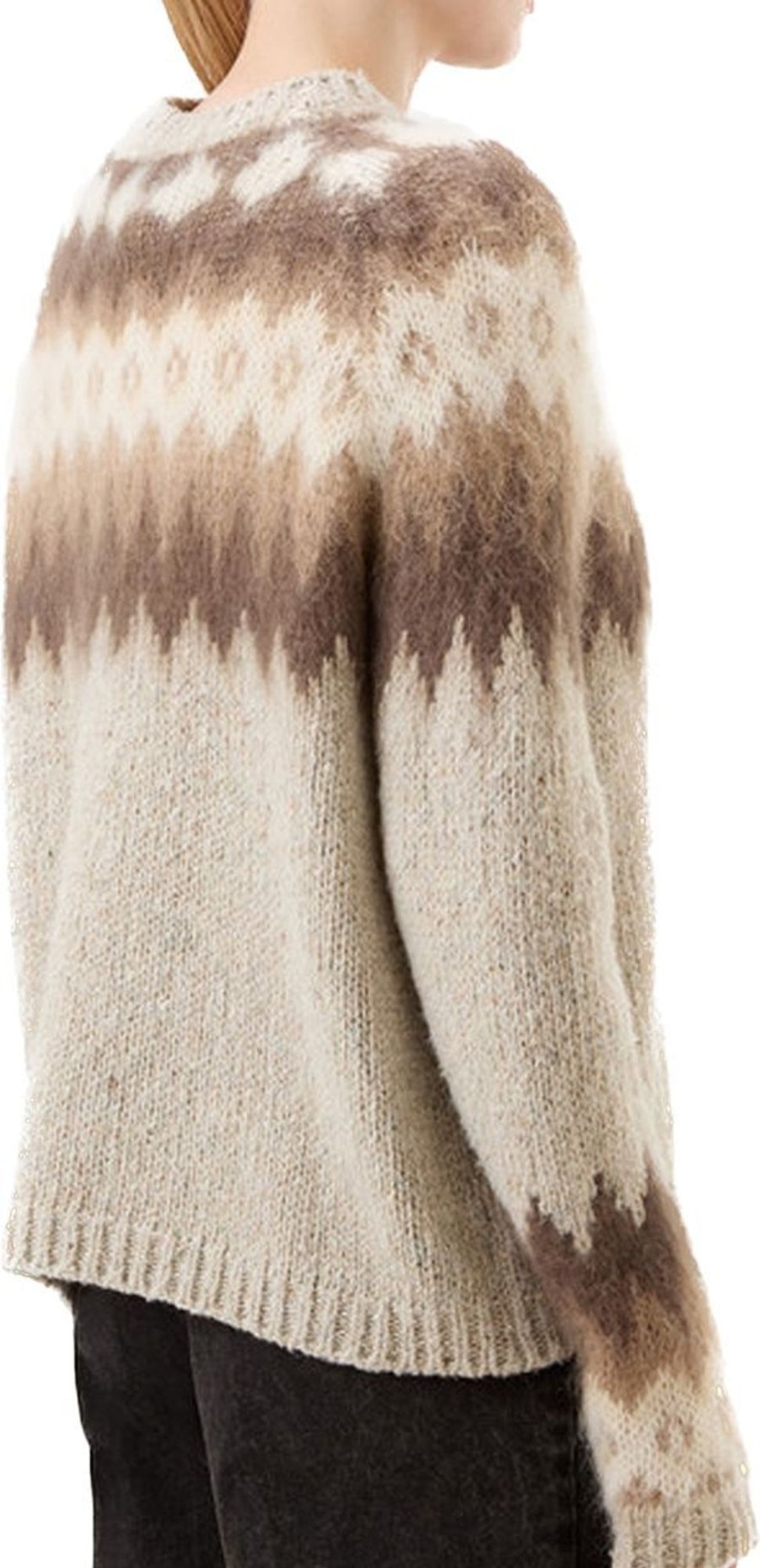 Dames Woolrich | Woolrich Trui Fairisle Beige Beige