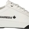 Heren Dsquared2 | Dsquared2 Bumper White Sneaker With Logo White Wit