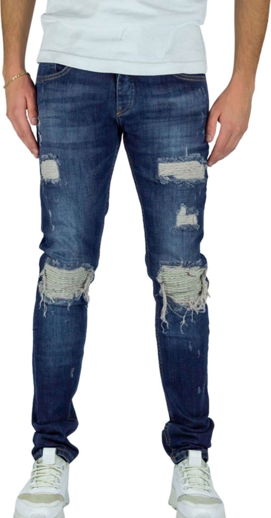 Heren Richesse | Richesse Force Dark Blue Jeans Blauw