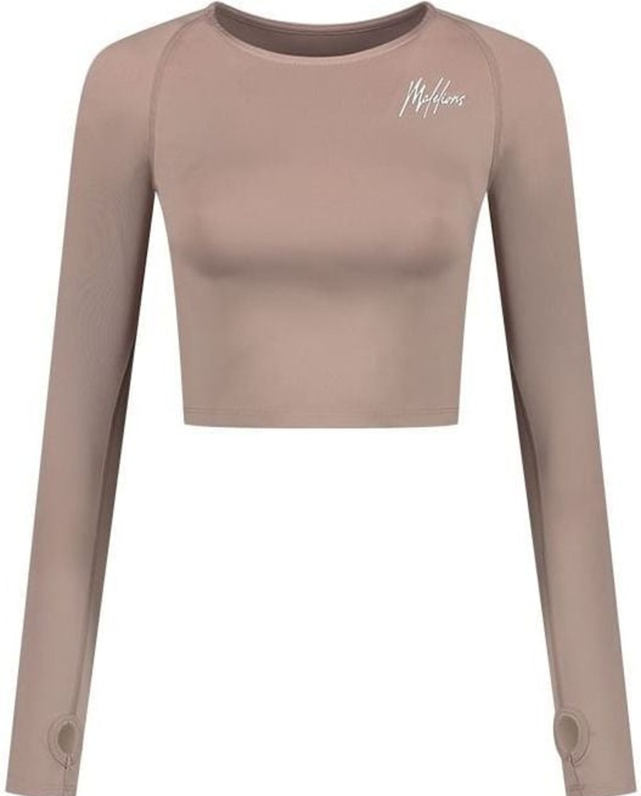 Dames Malelions | Malelions Women Sport Longsleeve Top - Vanil Beige