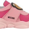 Kids Moschino Sneakers | Moschino Moschino Kinder Unisex Sneakers Zwart Zwart