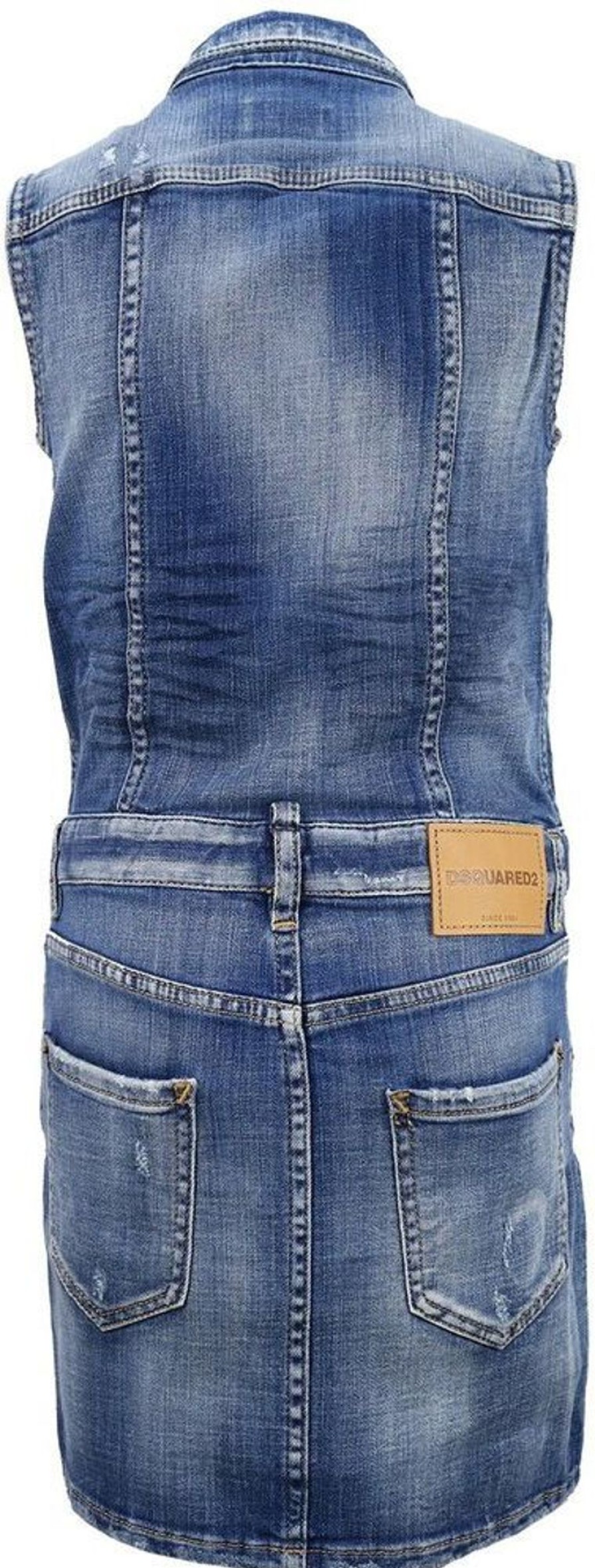 Kids Dsquared2 Jurken | Dsquared2 Jeans Jurkje Blauw Blauw