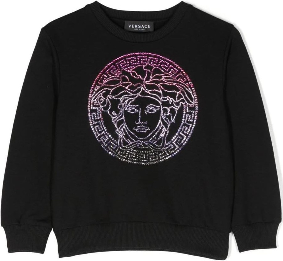 Kids Versace Tops | Versace Sweatshirt Black Zwart