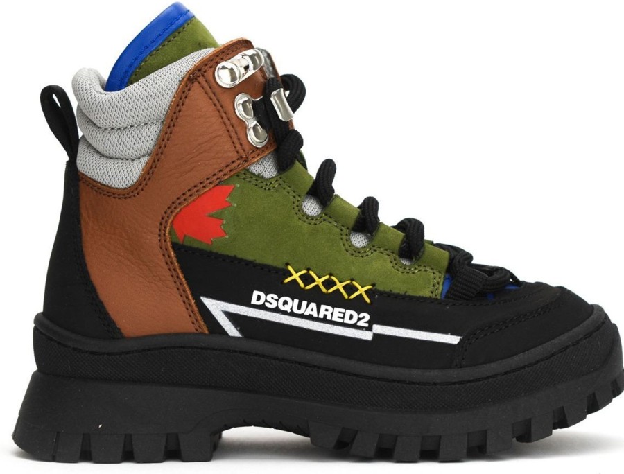 Kids Dsquared2 Schoenen | Dsquared2 Bergschoen Junior Zwart Zwart