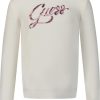 Kids Guess Truien | Guess Guess Kinder Meisjes Trui Off White Wit