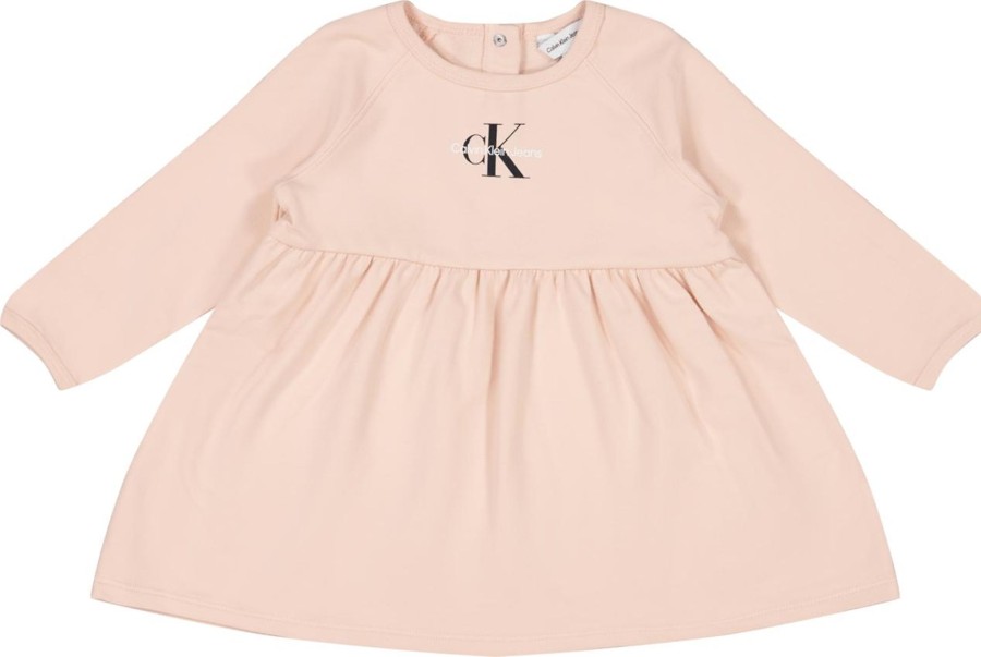 Kids Calvin Klein Jurken | Calvin Klein Calvin Klein Baby Meisjes Jurkje Licht Roze Roze