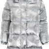 Kids Moncler Tassen | Moncler Moncler Kinder Meisjes Jas Zilver Metallic