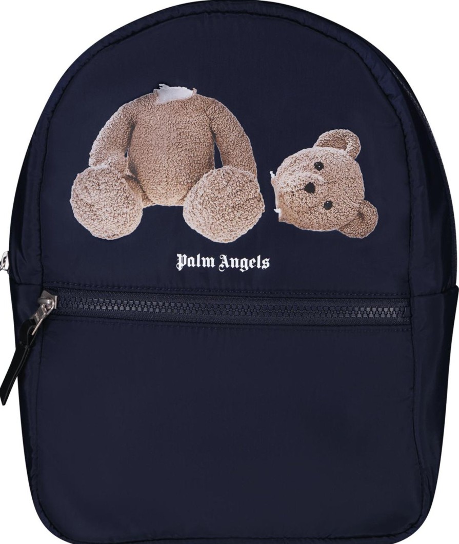 Kids Palm Angels Tassen | Palm Angels Palm Angels Kinder Jongens Tas Navy Blauw