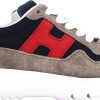 Kids HOGAN Sneakers | Hogan Interactive Sneaker Beige-Blue Taupe