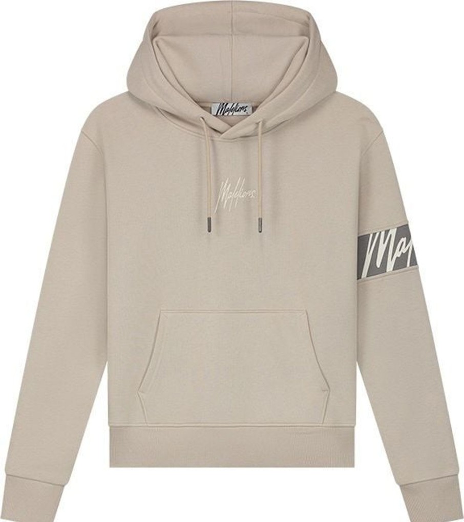 Dames Malelions | Malelions Women Captain Hoodie - Taupe Taupe