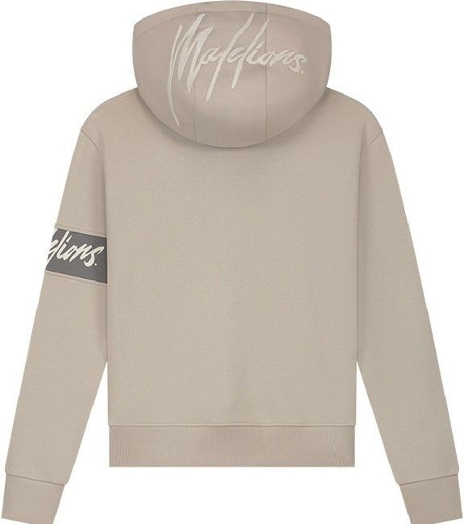 Dames Malelions | Malelions Women Captain Hoodie - Taupe Taupe