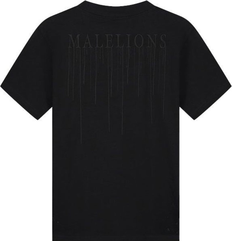 Heren Malelions | Malelions Painter T-Shirt - Black/Black Zwart