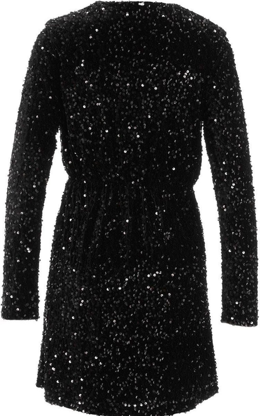 Dames Liu Jo | Liu Jo Velvet Dress With Sequins Zwart