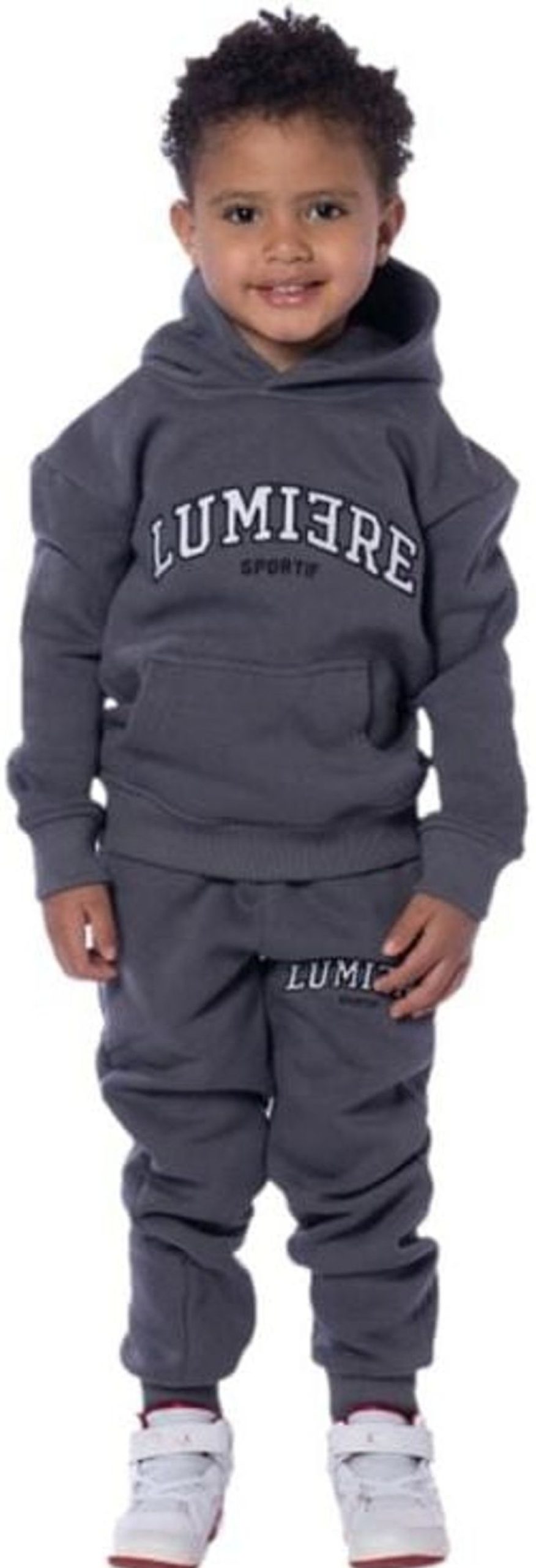 Kids LUMI3RE Sets | Lumi3Re Sportif Trainingspak Dark Grey Kids Grijs