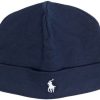 Kids Ralph Lauren Mutsen & Petten | Ralph Lauren Beanie Darkblue (Navy) Blauw