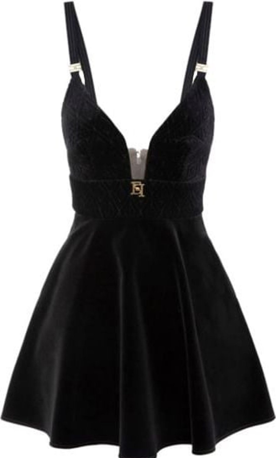 Dames Elisabetta Franchi | Elisabetta Franchi Dresses Black Zwart