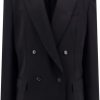 Heren Balenciaga | Balenciaga Oversize Wool Blazer With Shoulder Pads Zwart