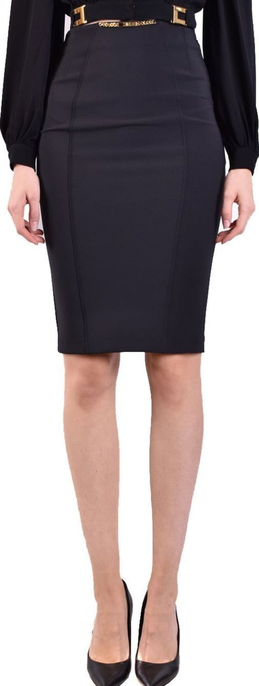 Dames Elisabetta Franchi | Elisabetta Franchi Skirts Black Zwart