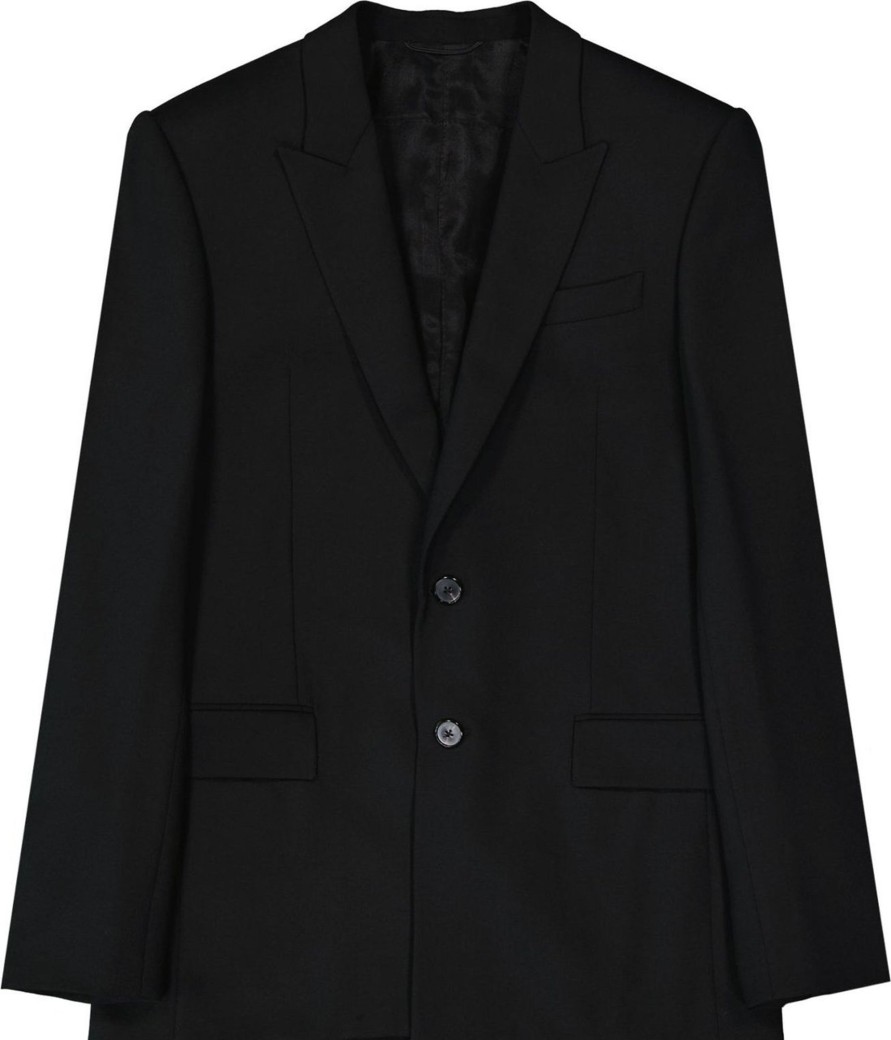 Heren Givenchy | Givenchy Givenchy Wool Blazer Zwart