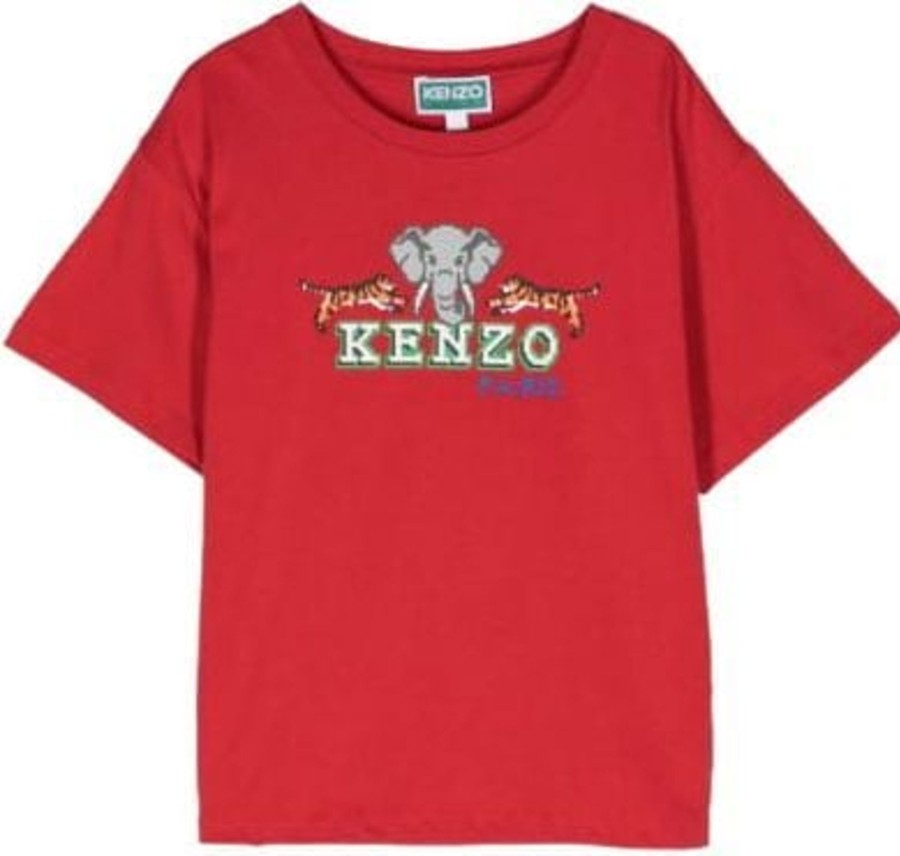 Kids Kenzo T-Shirts | Kenzo T-Shirts And Polos Red Neutraal