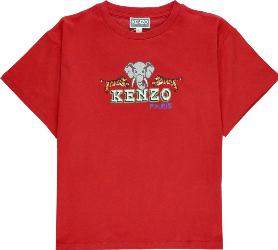 Kids Kenzo T-Shirts | Kenzo T-Shirts And Polos Red Neutraal