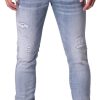 Heren My Brand | My Brand Plain Distresses Jeans Heren Blauw Blauw