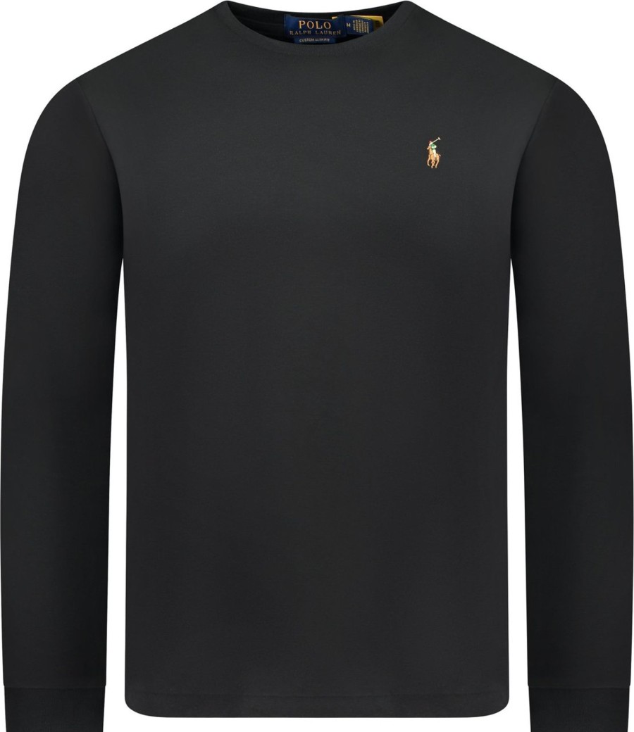 Heren Ralph Lauren | Ralph Lauren Polo T-Shirt Zwart Zwart