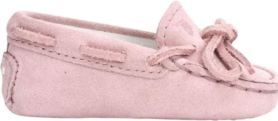 Kids Tod's Schoentjes | Tod'S Baby Mocassin Veter Roze Roze