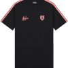 Heren Malelions | Malelions Sport Academy T-Shirt - Black/Red Zwart