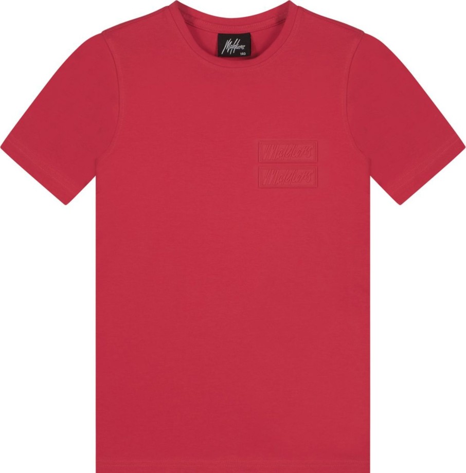 Kids Malelions Tops | Malelions Jimmy T-Shirt - Red Rood